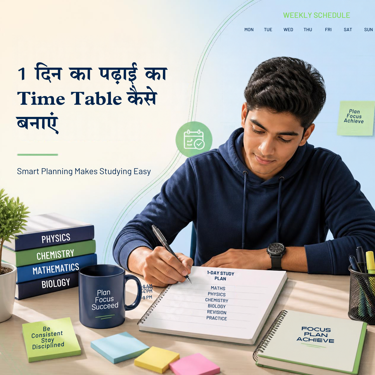 1 दिन का पढ़ाई का Time Table कैसे बनाएं